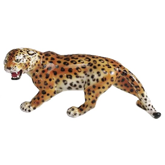RBA Porslinsfigur Leopard Smygande Liten